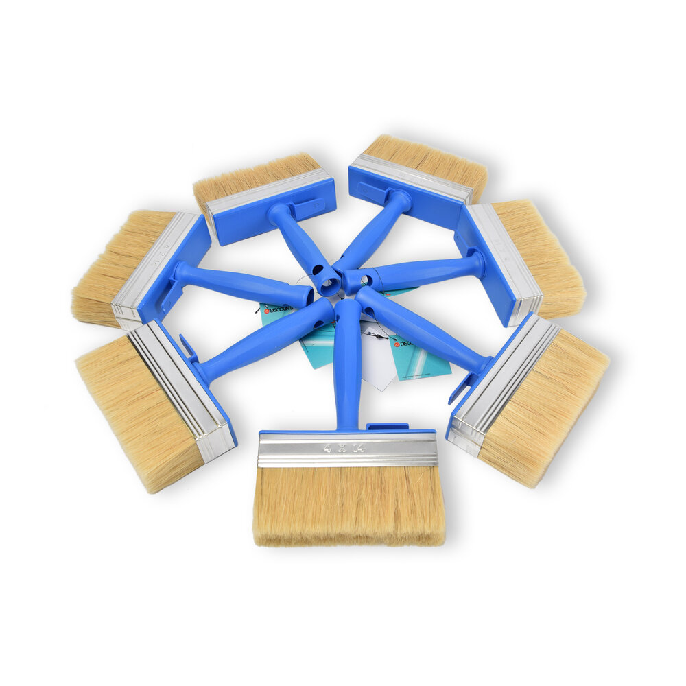Discountershop 7x | Blokkwast | Plastic | Muurverfkwast | Kwast | Blauw | 23cm x 14cm x 4cm | Geschikt voor Watergedragen en Oliegedragen Verven Discountershop 7x | Blokkwast | Plastic | Muurverfkwast | Kwast | Blauw | 23cm x 14cm x 4cm | Geschikt voor Watergedragen en Oliegedragen Verven