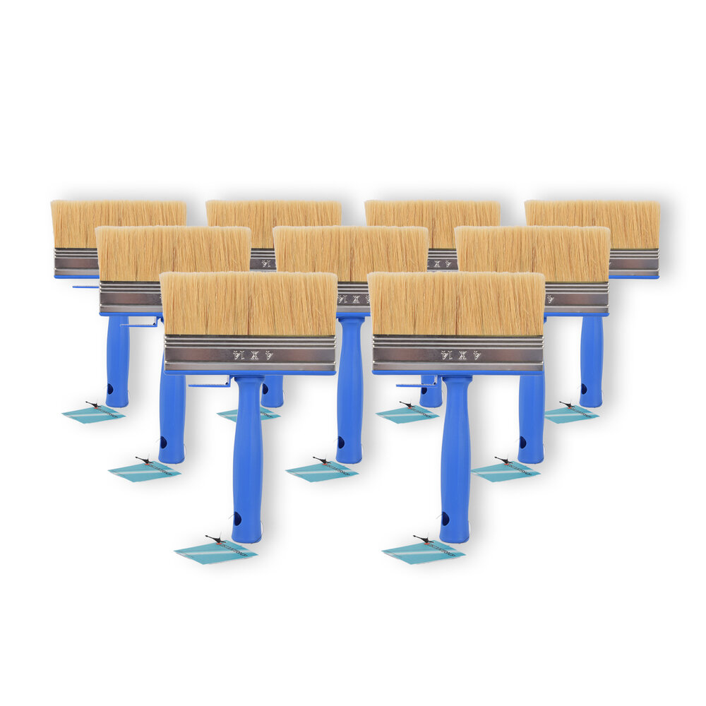 Discountershop 9x | Block brush | Plastic | Wall paint brush | Brush | Blue | 23cm x 14cm x 4cm | Suitable for Water-based and Oil-based Paints Discountershop 9x | Block brush | Plastic | Wall paint brush | Brush | Blue | 23cm x 14cm x 4cm | Suitable for Water-based and Oil-based Paints