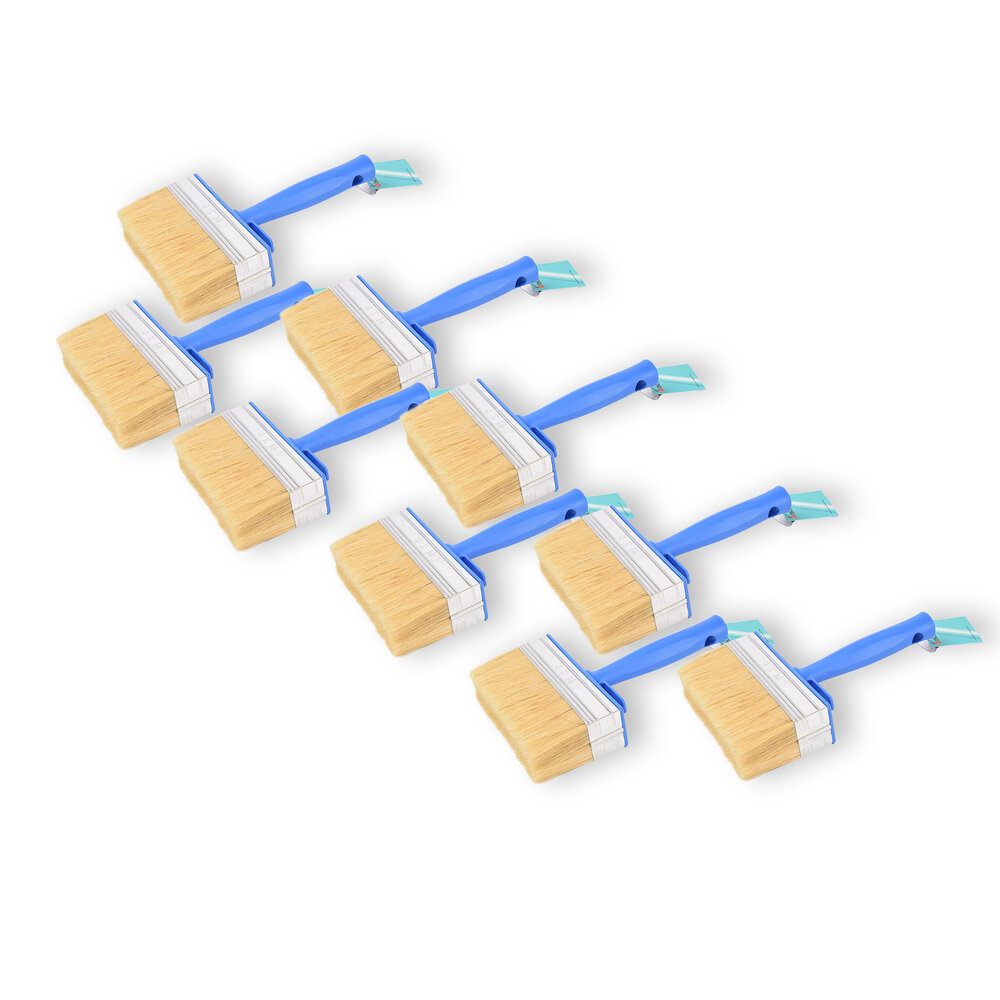 Discountershop 9x | Block brush | Plastic | Wall paint brush | Brush | Blue | 23cm x 14cm x 4cm | Suitable for Water-based and Oil-based Paints Discountershop 9x | Block brush | Plastic | Wall paint brush | Brush | Blue | 23cm x 14cm x 4cm | Suitable for Water-based and Oil-based Paints