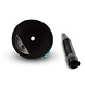 Discountershop Black Funnel Set 2-in-1 Flexible for Jobs - Plastic, Removable Filter, Suitable for Oil and Fuels