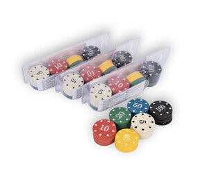 Discountershop 4x 48-delige Pokerchips - Pokerset | Pokeren, Casino | Plastic | Rood, Blauw, Zwart, Wit, Geel, Groen | 20.5cm x 6.5cm x 5cm | Aanbevolen vanaf 10 jaar Discountershop 4x 48-delige Pokerchips - Pokerset | Pokeren, Casino | Plastic | Rood, Blauw, Zwart, Wit, Geel, Groen | 20.5cm x 6.5cm x 5cm | Aanbevolen vanaf 10 jaar