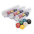 4x 48-piece Poker chips - Poker set | Card game, Poker, Casino | Plastic | Red, Blue, Black, White, Yellow, Green | 20.5cm x 6.5cm x 5cm | Recommended from 10 years 4x 48-piece Poker chips - Poker set | Card game, Poker, Casino | Plastic | Red, Blue, Black, White, Yellow, Green | 20.5cm x 6.5cm x 5cm | Recommended from 10 years