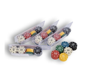 Discountershop 5x 48-piece Poker chips - Poker set | Card game, Poker, Casino | Plastic | Red, Blue, Black, White, Yellow, Green | 20.5cm x 6.5cm x 5cm | Recommended from 10 years Discountershop 5x 48-piece Poker chips - Poker set | Card game, Poker, Casino | Plastic | Red, Blue, Black, White, Yellow, Green | 20.5cm x 6.5cm x 5cm | Recommended from 10 years