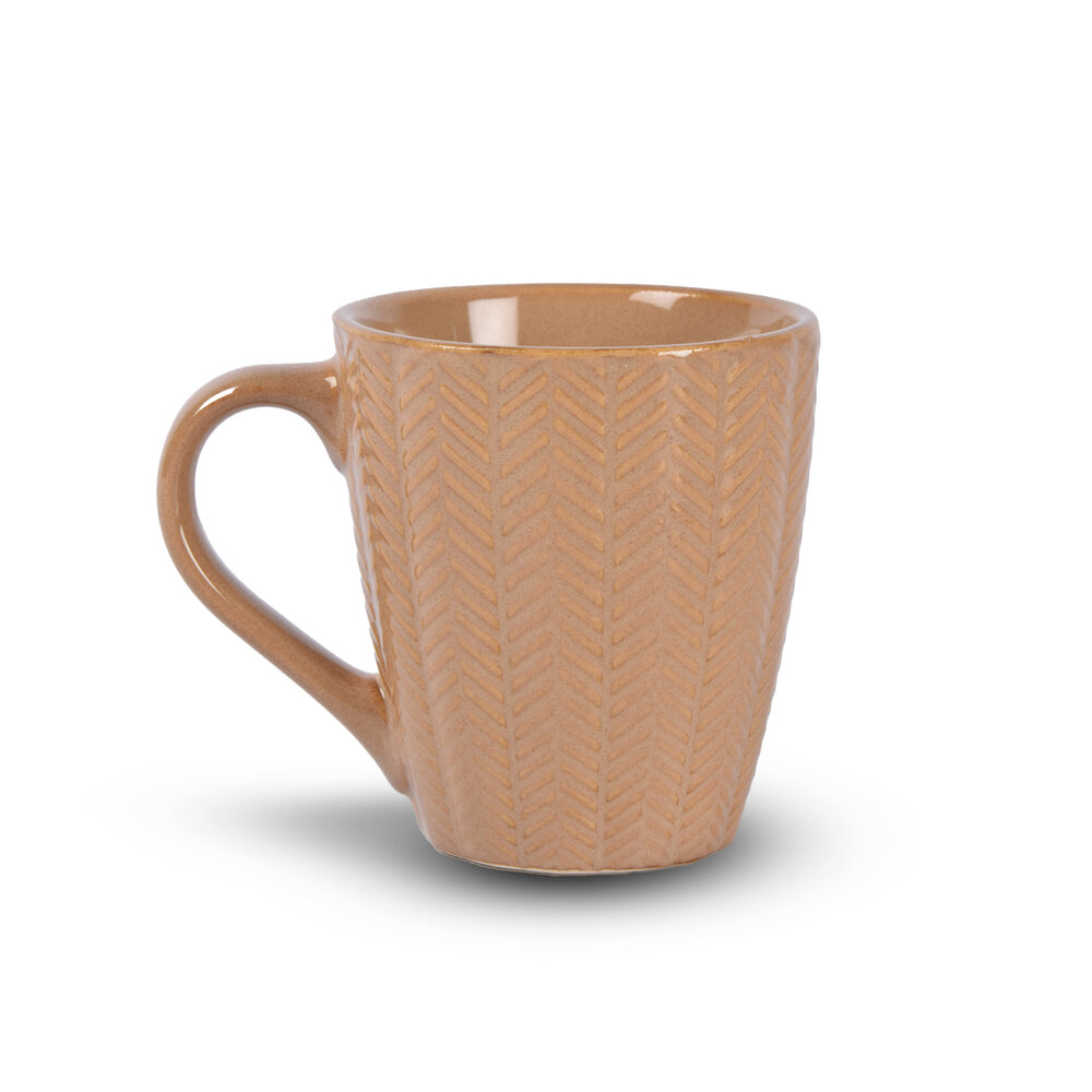 Discountershop Luxe Keramische Beker Set - Koffie- en Theebekers, 200ml Capaciteit, Beige Kleur Discountershop Luxe Keramische Beker Set - Koffie- en Theebekers, 200ml Capaciteit, Beige Kleur