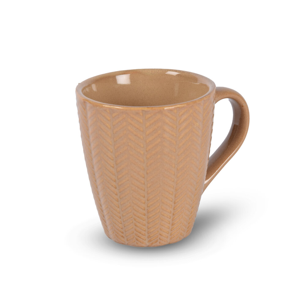 Discountershop Luxe Keramische Beker Set - Koffie- en Theebekers, 200ml Capaciteit, Beige Kleur Discountershop Luxe Keramische Beker Set - Koffie- en Theebekers, 200ml Capaciteit, Beige Kleur