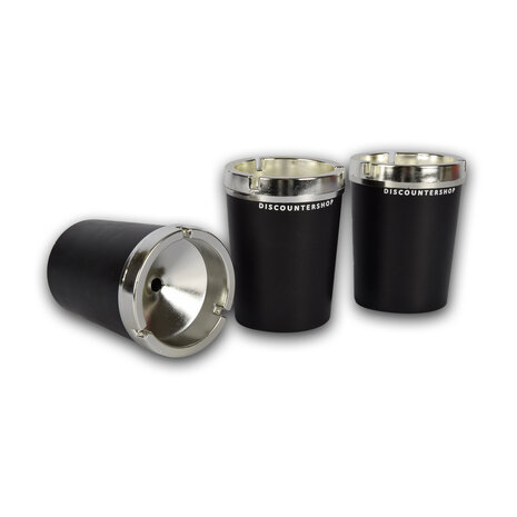Discountershop 3x Auto Asbak met deskel van Duurzaam Zwart Plastic - Auto Accessoires - 10cm x 10cm x 13cm - Lichtgewicht 270g Discountershop 3x Auto Asbak met deskel van Duurzaam Zwart Plastic - Auto Accessoires - 10cm x 10cm x 13cm - Lichtgewicht 270g
