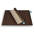 2x Stijlvolle Donker Bruine Vloermat - | 80cm x 50cm x 0.5cm | Bamboo Materiaal 2x Stijlvolle Donker Bruine Vloermat - | 80cm x 50cm x 0.5cm | Bamboo Materiaal