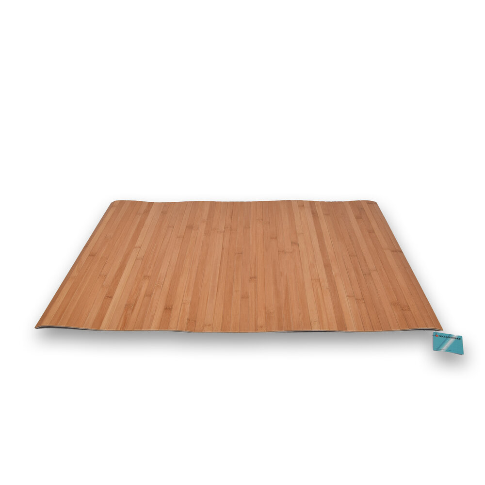 Discountershop Stylish Light Brown Floor Mat - doormat | 80cm x 50cm x 0.5cm | Bamboo Material Discountershop Stylish Light Brown Floor Mat - doormat | 80cm x 50cm x 0.5cm | Bamboo Material