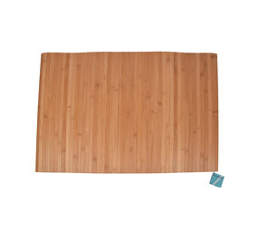 Discountershop Stijlvolle Licht Bruin Vloermat - deurmat | 80cm x 50cm x 0.5cm | Bamboo Materiaal Discountershop Stijlvolle Licht Bruin Vloermat - deurmat | 80cm x 50cm x 0.5cm | Bamboo Materiaal