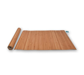Discountershop 2x Stijlvolle Licht Bruin Vloermat - deurmat | 80cm x 50cm x 0.5cm | Bamboo Materiaal Discountershop 2x Stijlvolle Licht Bruin Vloermat - deurmat | 80cm x 50cm x 0.5cm | Bamboo Materiaal