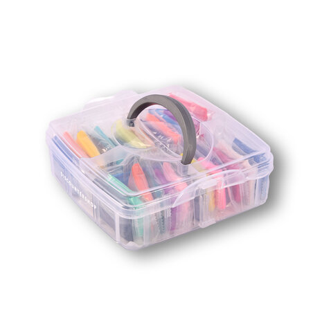 Discountershop Polymeerklei Set - 26 Stuks Klei en 5 Gereedschappen - Handig Opbergkoffer - Multi Collor - Geschikt voor Boetseren en Knutselen Discountershop Polymeerklei Set - 26 Stuks Klei en 5 Gereedschappen - Handig Opbergkoffer - Multi Collor - Geschikt voor Boetseren en Knutselen