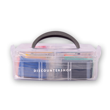 Discountershop Polymer Clay Set - 26 Pieces of Clay and 5 Tools - Handy Storage Case - Multi Collor - Suitable for Modeling and Crafts