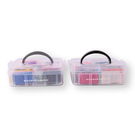 Discountershop 2 Polymer Clay Set - 26 Pieces of Clay and 5 Tools - Handy Storage Case - Multi Collor - Suitable for Modeling and Crafts Discountershop 2 Polymer Clay Set - 26 Pieces of Clay and 5 Tools - Handy Storage Case - Multi Collor - Suitable for Modeling and Crafts