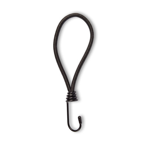 Discountershop 30 Stuks | Mini Snelbinder | Spanelastiek Met Haak | Solide En Stevig | Zwart | Spinbinder | Sjorbanden | 20Lm Length