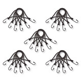 Discountershop 30 Pieces | Mini Lashing Strap | Tension Elastic With Hook | Solid And Sturdy | Black | Spinbinder | Lashing Straps | 20cm Length Discountershop 30 Pieces | Mini Lashing Strap | Tension Elastic With Hook | Solid And Sturdy | Black | Spinbinder | Lashing Straps | 20cm Length