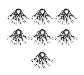 Discountershop 42 Pieces | Mini Lashing Strap | Tension Elastic With Hook | Solid And Sturdy | Black | Spinbinder | Lashing Straps | 20cm Length Discountershop 42 Pieces | Mini Lashing Strap | Tension Elastic With Hook | Solid And Sturdy | Black | Spinbinder | Lashing Straps | 20cm Length