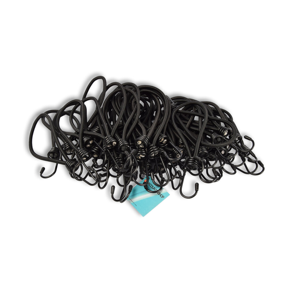 Discountershop 9 Sets | Mini Snelbinder | Spanelastiek Met Haak | Solide En Stevig | Zwart | Spinbinder | Sjorbanden | 20cm Length Discountershop 9 Sets | Mini Snelbinder | Spanelastiek Met Haak | Solide En Stevig | Zwart | Spinbinder | Sjorbanden | 20cm Length