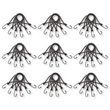 Discountershop 9 Sets | Mini Lashing Strap | Tension Elastic With Hook | Solid And Sturdy | Black | Spinbinder | Lashing Straps | 20cm Length Discountershop 9 Sets | Mini Lashing Strap | Tension Elastic With Hook | Solid And Sturdy | Black | Spinbinder | Lashing Straps | 20cm Length