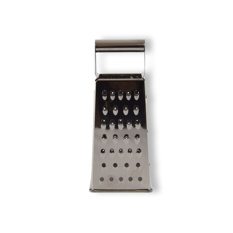 Merkloos Block grater - Stainless Steel - Silver Grater with 4 different grating blades for cheese and vegetables Merkloos Block grater - Stainless Steel - Silver Grater with 4 different grating blades for cheese and vegetables