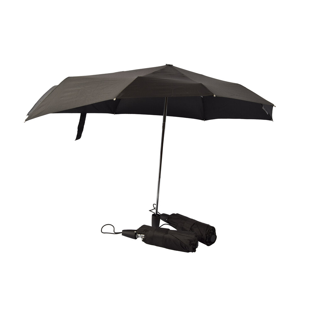 Discountershop Black Folding Umbrellas - High Quality Waterproof Rain Ponchos - Set of 3 - Polyester and Aluminum Material - Storm Umbrella - Length 61.5cm - Diameter 97cm Discountershop Black Folding Umbrellas - High Quality Waterproof Rain Ponchos - Set of 3 - Polyester and Aluminum Material - Storm Umbrella - Length 61.5cm - Diameter 97cm