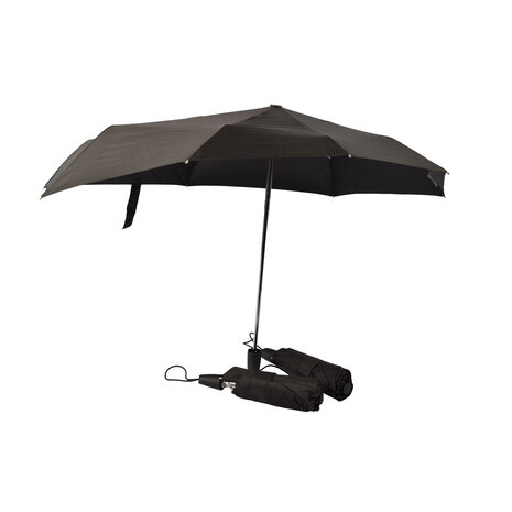 Discountershop Black Folding Umbrellas - High Quality Waterproof Rain Ponchos - Set of 3 - Polyester and Aluminum Material - Storm Umbrella - Length 61.5cm - Diameter 97cm Discountershop Black Folding Umbrellas - High Quality Waterproof Rain Ponchos - Set of 3 - Polyester and Aluminum Material - Storm Umbrella - Length 61.5cm - Diameter 97cm