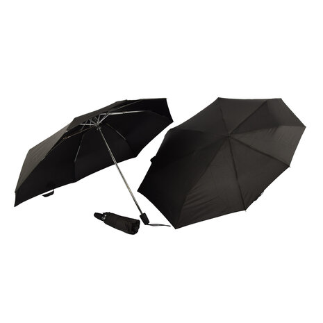 Discountershop Black Folding Umbrellas - High Quality Waterproof Rain Ponchos - Set of 3 - Polyester and Aluminum Material - Storm Umbrella - Length 61.5cm - Diameter 97cm Discountershop Black Folding Umbrellas - High Quality Waterproof Rain Ponchos - Set of 3 - Polyester and Aluminum Material - Storm Umbrella - Length 61.5cm - Diameter 97cm