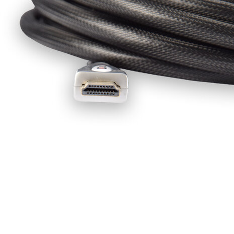 Discountershop Hoogwaardige Zwarte HDMI-kabel van 5 meter - 4K60Hz UHD, Kunststof, 1.5cm Breedte Discountershop Hoogwaardige Zwarte HDMI-kabel van 5 meter - 4K60Hz UHD, Kunststof, 1.5cm Breedte