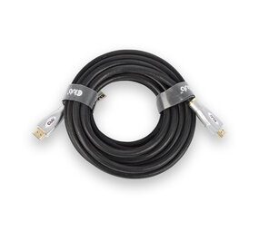 Discountershop Hoogwaardige Zwarte HDMI-kabel van 5 meter - 4K60Hz UHD, Kunststof, 1.5cm Breedte Discountershop Hoogwaardige Zwarte HDMI-kabel van 5 meter - 4K60Hz UHD, Kunststof, 1.5cm Breedte