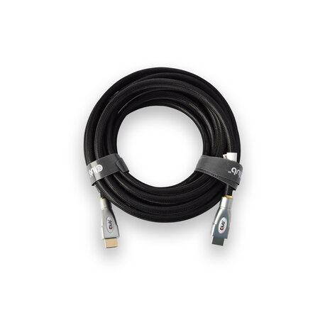 Discountershop Hoogwaardige Zwarte HDMI-kabel van 5 meter - 4K60Hz UHD, Kunststof, 1.5cm Breedte Discountershop Hoogwaardige Zwarte HDMI-kabel van 5 meter - 4K60Hz UHD, Kunststof, 1.5cm Breedte
