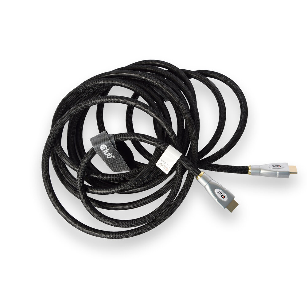 Discountershop High Quality 5 Meter Black HDMI Cable - 4K60Hz UHD, Plastic, 1.5cm Width