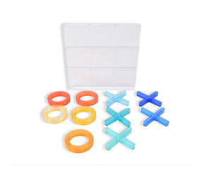 Discountershop Large Tic Tac Toe Game - Children's Play - 25x25cm Plastic Game Board