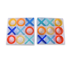 Discountershop 2 Pieces Large Tic Tac Toe Game - Children's Play - 25x25cm Plastic Game Board Discountershop 2 Pieces Large Tic Tac Toe Game - Children's Play - 25x25cm Plastic Game Board