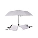 Discountershop 8x Large Folding Polyester Storm Umbrella with Aluminum Frame - White | 100cm Diameter Discountershop 8x Large Folding Polyester Storm Umbrella with Aluminum Frame - White | 100cm Diameter