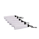 Discountershop 6x Large Folding Polyester Storm Umbrella with Aluminum Frame - White | 100cm Diameter Discountershop 6x Large Folding Polyester Storm Umbrella with Aluminum Frame - White | 100cm Diameter