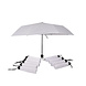 Discountershop 10x Large Folding Polyester Storm Umbrella with Aluminum Frame - White | 100cm Diameter Discountershop 10x Large Folding Polyester Storm Umbrella with Aluminum Frame - White | 100cm Diameter
