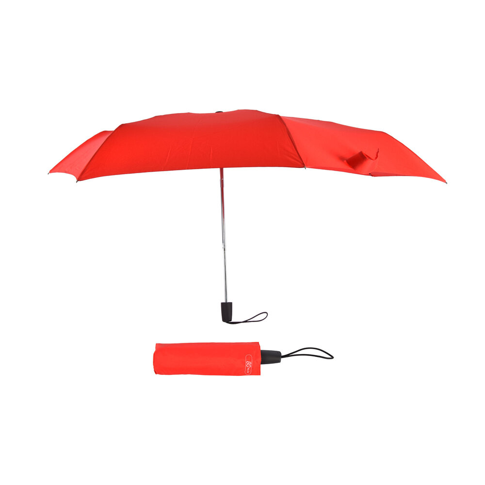Merkloos 2x Grote Opvouwbare Stormparaplu van Polyester met Aluminium Frame - Rood | 100cm Diameter