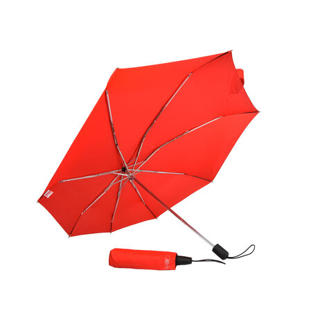 Merkloos 2x Grote Opvouwbare Stormparaplu van Polyester met Aluminium Frame - Rood | 100cm Diameter