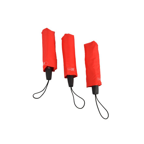 Merkloos 3x Large Folding Polyester Storm Umbrella with Aluminum Frame - Red | 100cm Diameter Merkloos 3x Large Folding Polyester Storm Umbrella with Aluminum Frame - Red | 100cm Diameter