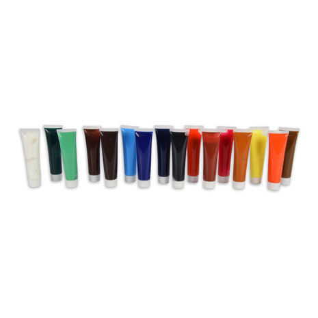 Discountershop Prachtige Acrylverf Set - Multikleurige Acrylverf Set voor Alle Leeftijden - 16 Kleuren, 36 ml Discountershop Prachtige Acrylverf Set - Multikleurige Acrylverf Set voor Alle Leeftijden - 16 Kleuren, 36 ml