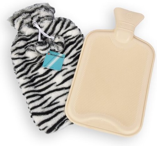 Discountershop Warm Cute Animal Jug with Cover for Children - 1.75L - Zebra Print - Max. 40 Degrees - 33cm x 20cm x 1.5cm