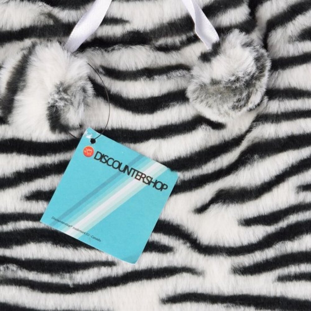 Discountershop Warm Cute Animal Jug with Cover for Children - 1.75L - Zebra Print - Max. 40 Degrees - 33cm x 20cm x 1.5cm