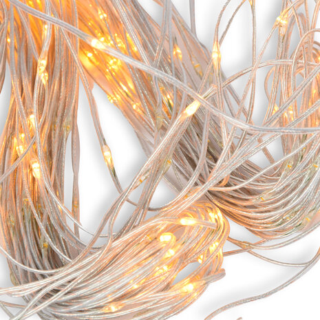 Discountershop Magical Christmas Lights - Extra Warm White - 400 LED - 8 Functions - Suitable for Indoors and Outdoors - Curtain Lamps - 3.6W Discountershop Magical Christmas Lights - Extra Warm White - 400 LED - 8 Functions - Suitable for Indoors and Outdoors - Curtain Lamps - 3.6W