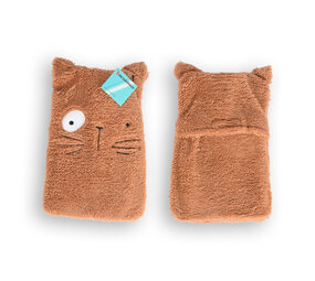 Discountershop Camel Kinderkruik met Zachte Beer Hoes - 0.85L - Polyester en Natuurrubber - 29cm x 2cm x 29cm