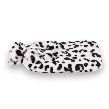 Discountershop Wit & Zwart Kinderkruik met Cheetah Print Hoes - 0.85L - Polyester en Natuurrubber - 29cm x 2cm x 29cm Discountershop Wit & Zwart Kinderkruik met Cheetah Print Hoes - 0.85L - Polyester en Natuurrubber - 29cm x 2cm x 29cm