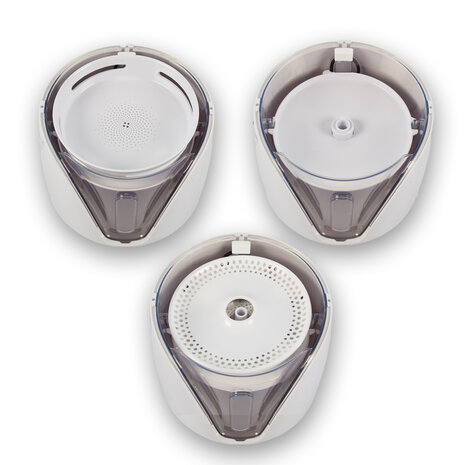 Discountershop Automatic Pet Water Dispenser - White/Black - 2L Water Fountain with Filter - Cat Fountain Discountershop Automatic Pet Water Dispenser - White/Black - 2L Water Fountain with Filter - Cat Fountain