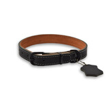 Discountershop Black Adjustable Leather Collar for Dogs and Cats - Size M - 2cm Wide Discountershop Black Adjustable Leather Collar for Dogs and Cats - Size M - 2cm Wide