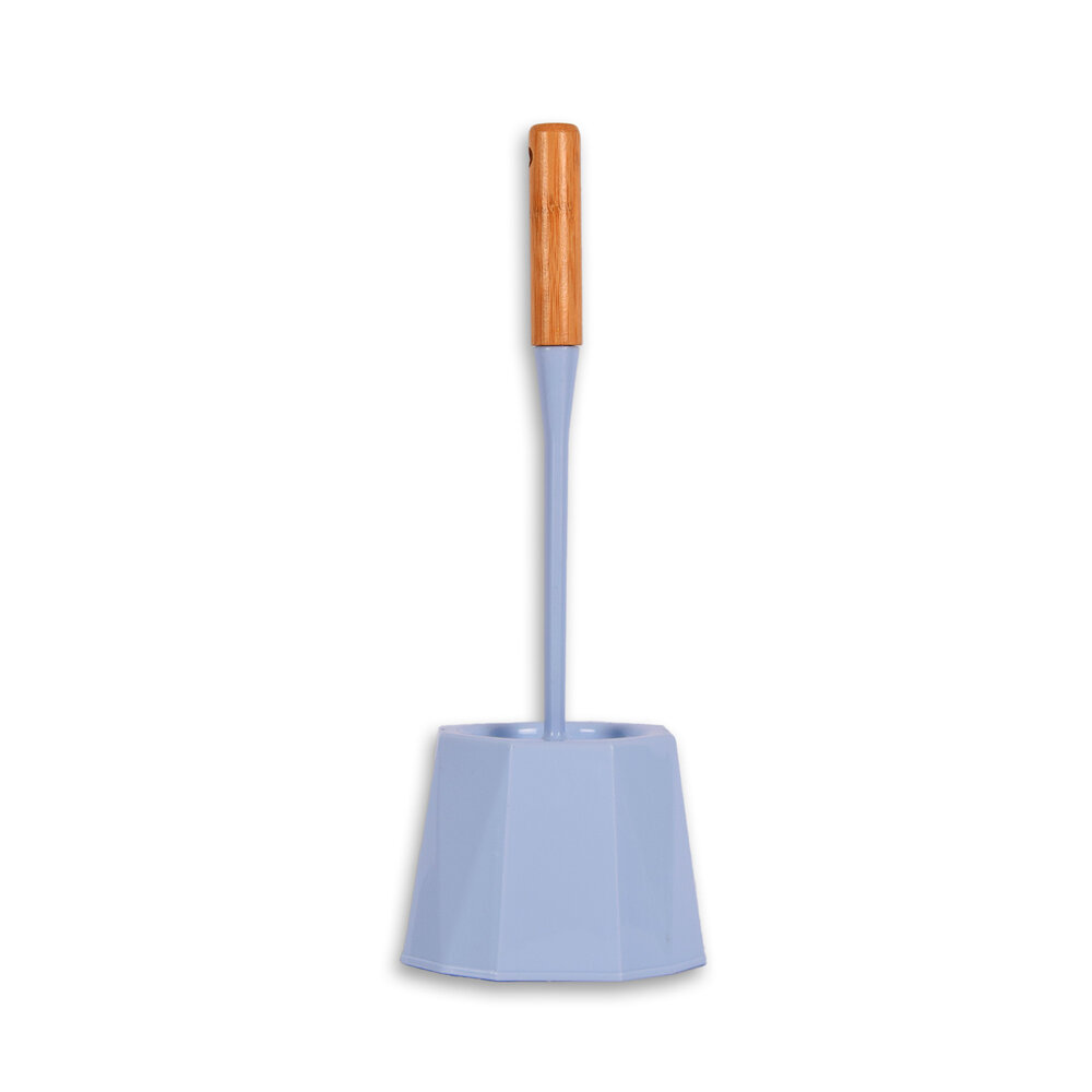 Discountershop Handy Blue Toilet Brush with Holder - Plastic Toilet Brush - Bathroom Accessory - 28cm x 13cm Discountershop Handy Blue Toilet Brush with Holder - Plastic Toilet Brush - Bathroom Accessory - 28cm x 13cm