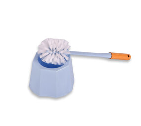 Discountershop Handige Blauwe Toiletborstel met Houder - Kunststof WC Borstel - Badkameraccessoire - 28cm x 13cm Discountershop Handige Blauwe Toiletborstel met Houder - Kunststof WC Borstel - Badkameraccessoire - 28cm x 13cm