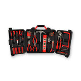 Merkloos Sturdy Filled Toolset Toolbox - 76 Pieces | Black | Metal and Plastic | Includes Tools