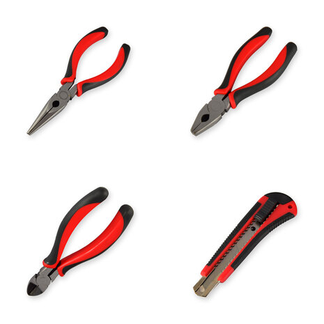 Merkloos Robuuste Gereedschapskoffer Gevuld - 76-delig | Zwart | Metaal en Kunststof | Inclusief Gereedschap Merkloos Robuuste Gereedschapskoffer Gevuld - 76-delig | Zwart | Metaal en Kunststof | Inclusief Gereedschap